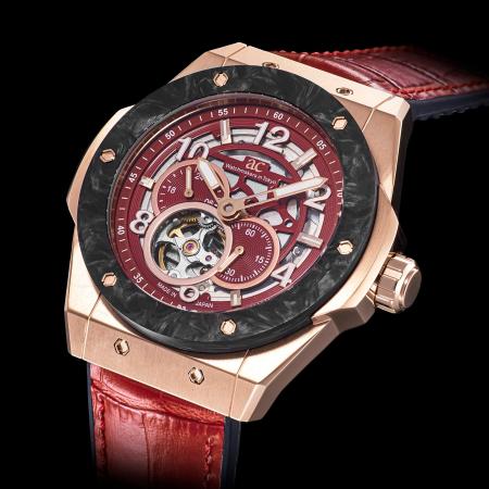 肉厚カーボンベゼルの日本製スケルトン時計『TIME CRA