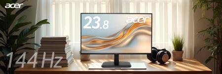 いつもの作業が、もっとなめらかに。Acerモニター、14