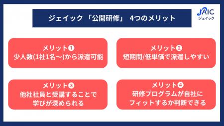 ジェイック、「社員向け公開研修」2026年のラインナッ ジェイック、「社員向け公開研修」2026年のラインナッ