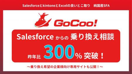純国産SFA「GoCoo!」が好調Salesforceからの乗り換え