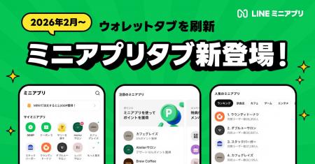 【LINE】「ウォレットタブ」を「ミニアプリタブ」へ刷 【LINE】「ウォレットタブ」を「ミニアプリタブ」へ刷
