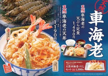【天丼・天ぷら本舗 さん天】11/20～「天然車海老フェ