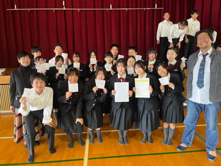 早稲田佐賀中学・高等学校で「世界とつながる学び」講