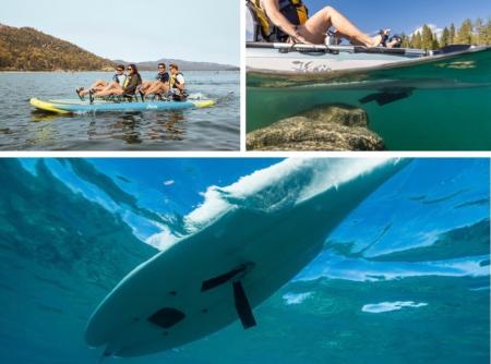 【沖縄初*】足漕ぎカヤックでリゾートホテルを周遊す