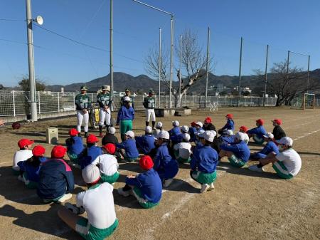【香川オリーブガイナーズ】城西小学校野球教室開催！