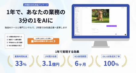 1年で業務の3分の1をAIに！「AIX - 1年間のDX化完全パ