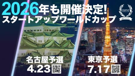 【スタートアップワールドカップ2026】 名古屋で初開 【スタートアップワールドカップ2026】 名古屋で初開