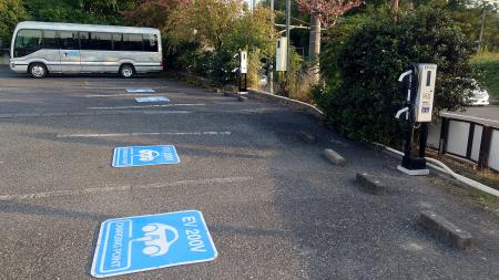 佐野市の宿泊施設「仙水閣」、EV充電スタンドをutf-8
