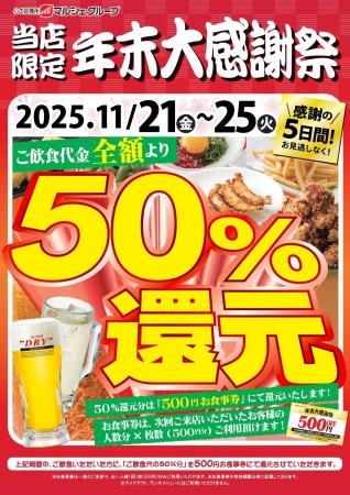 【衝撃の5日間】マルシェグループの61店舗で「年末大