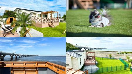 東京湾を望むトレーラーハウスホテル「Solana木更津」