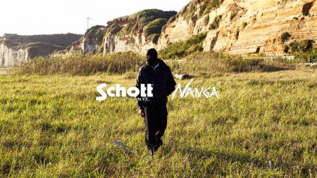 「Schott」×「NANGA」 コラボレーションモデルが発売