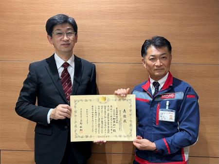 名正運輸株式会社、税務署より「優良申告法人」に認定