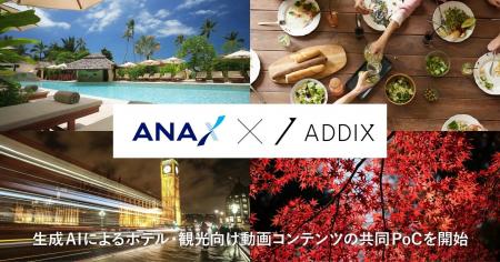 ANA XとADDIXが生成AIによるホテル・観光向け動画コン