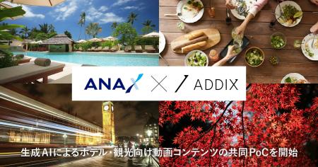 ANA XとADDIXが生成AIによるホテル・観光向け動画コン