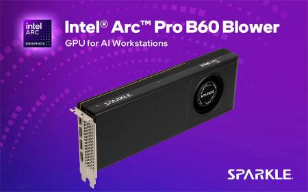 SPARKLEから、Intel Arc Pro B60 ブロワーファン搭載