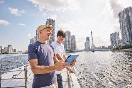 浮世絵とリアルが交差する新体験！東京湾・隅田川を巡
