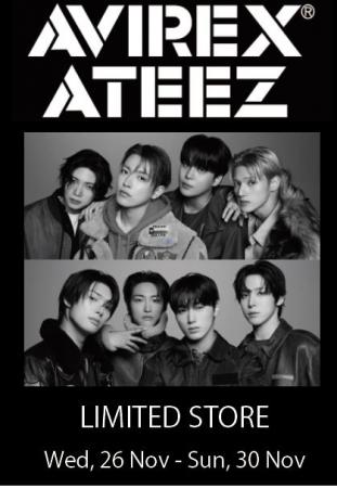 AVIREX × ATEEZ POP-UP STORE　11月26日（水）～30日