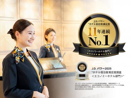 スーパーホテルが J.D. パワー “ホテル宿泊客満足度調