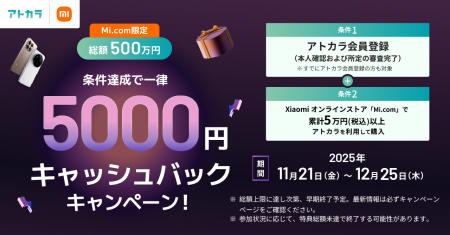 あと払いサービスの「アトカラ」 Xiaomiオンラインス あと払いサービスの「アトカラ」 Xiaomiオンラインス