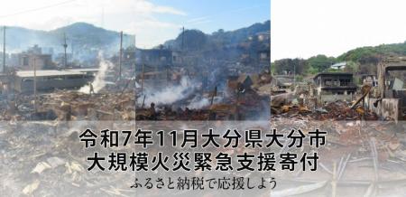 さとふる、「令和7年11月大分県大分市 大規模火災緊急 さとふる、「令和7年11月大分県大分市 大規模火災緊急