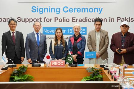 日本政府、パキスタンのポリオ根絶を支援するため、5