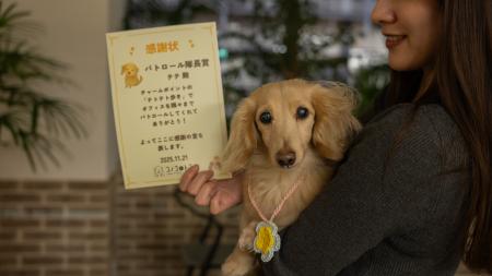 11/23 勤労感謝の日は、働くわんちゃんにも「ありがと