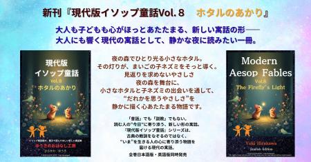 夜の森でひとり光る小さなホタル。その灯りが、まいご