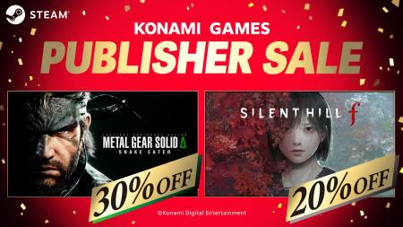 最大80％オフのKONAMI 「PUBLISHER SALE」をSteam Sto