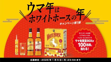 2026年は午年、ホワイトホースの年！豪華景品が当たる