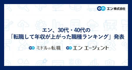エン、30代・40代の「転職して年収が上がった職種ラン