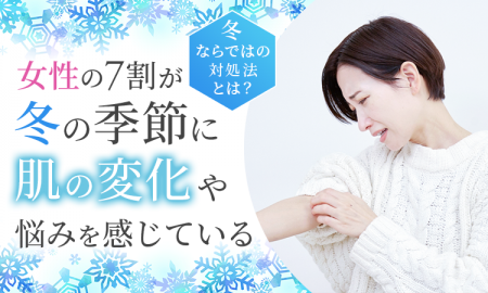 女性の7割が「冬の季節に肌の変化や悩みを感じている