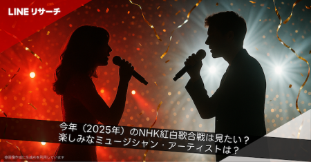 【LINEリサーチ】「第76回NHK紅白歌合戦」見たい人は