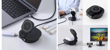 スマホ・AirPods・パソコンを充電しながら映像出力やU