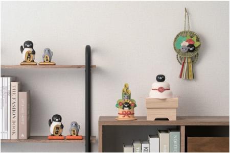 「Suicaのペンギン」人気の木彫りシリーズに門松とし
