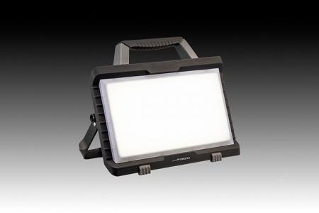 工事現場を明るく照らす配線工事不要のLED投光器 工事現場を明るく照らす配線工事不要のLED投光器