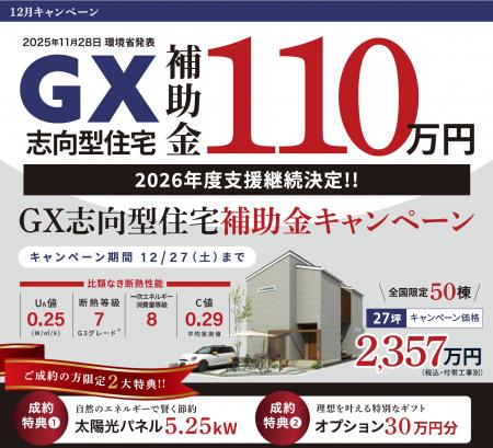 環境省発表2026年支援継続決定 GX志向型住宅支援に対