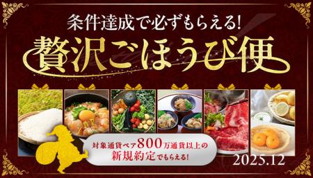 2025年12月「条件達成で必ずもらえる!贅沢ごほうび便 2025年12月「条件達成で必ずもらえる!贅沢ごほうび便