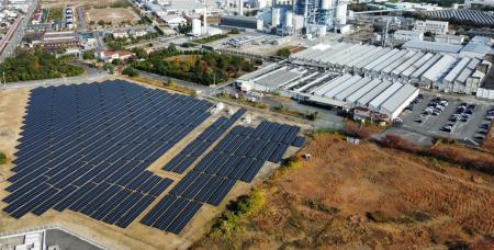 当社グループ防府工場内の太陽光発電設備が稼働開始
