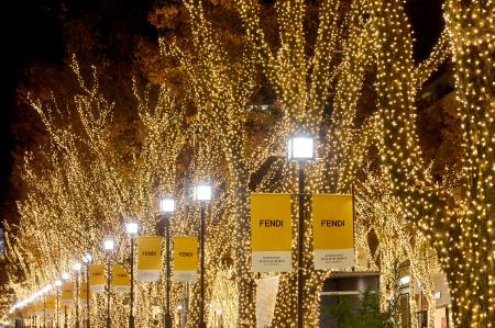 フェンディ、「表参道 フェンディ イルミネーション 2