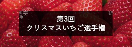 12月「クリスマスいちご（冬いちご）」日本一を決定！