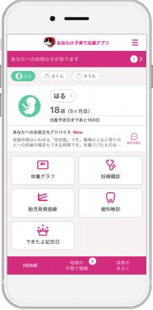 母子手帳アプリ『母子モ』が広島県大竹市で提供を開始