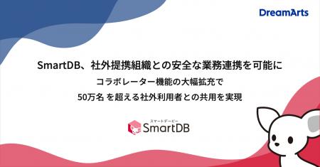 SmartDB、社外提携組織との安全な業務連携を可能utf-8