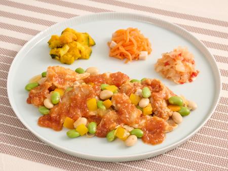 ピリ辛の特製チリソースが食欲をそそる「ポークutf-8