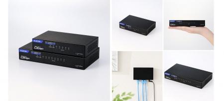 全ポートが高速“2.5Gbps”に対応！片手サイズで静音フ