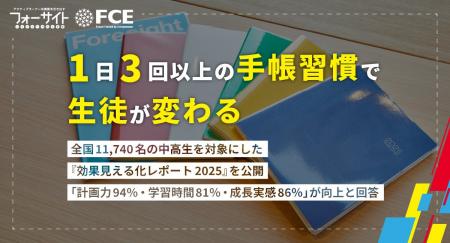 【ＦＣＥ】1日3回以上の “手帳習慣”で生徒が変わる「