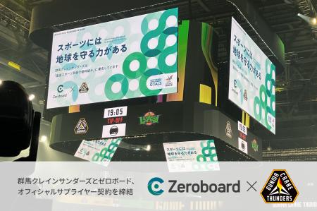 群馬クレインサンダーズとゼロボード、オフィシャルサ