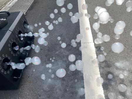 新製品 【スモーク入シャボン玉マシン】（型番：VL-bu