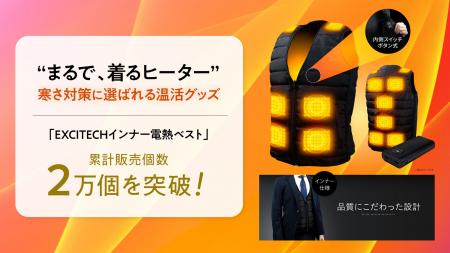 まるで、着るヒーター。寒さが気になる季節に選ばれる
