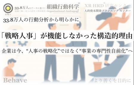 33.8万人の行動分析から明らかに「戦略人事」が機能し