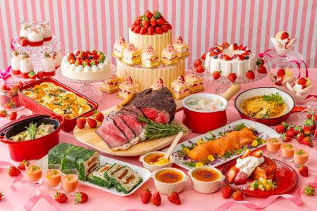 【ヒルトン成田】いちごの“紅”とミルクの“白”がきらめ